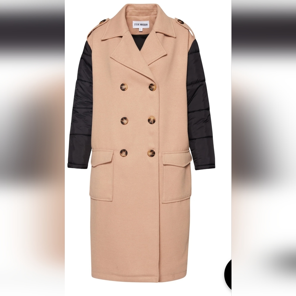 Steven Madden  SAVANNAH COAT CAMEL FABRIC